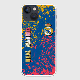 Чехол для iPhone 13 mini с принтом Real Madrid в Рязани,  |  | football club | futbol club | real | real madrid | real madrid club | люблю футбол | реал | реал мадрид | сантьяго бернабеу | сливочные | фанат | фк реал мадрид | форма | форма игроков | футбол | футбольный клуб