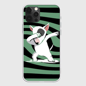 Чехол для iPhone 12 Pro Max с принтом Dab в Рязани, Силикон |  | bull terrier | dab | dog | ears | muzzle | nose | paws | tail | бультерьер | лапы | нос | собака | уши | хвост