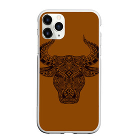 Чехол для iPhone 11 Pro Max матовый с принтом Святая корова в Рязани, Силикон |  | голова быка | голова коровы | инь янь. | корова | татуировки | узоры