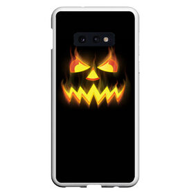 Чехол для Samsung S10E с принтом Halloween в Рязани, Силикон | Область печати: задняя сторона чехла, без боковых панелей | Тематика изображения на принте: halloween | jack | lantern | pumpkin | светильник джека | хэллоуин