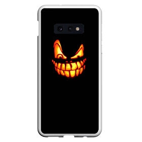 Чехол для Samsung S10E с принтом Halloween в Рязани, Силикон | Область печати: задняя сторона чехла, без боковых панелей | Тематика изображения на принте: halloween | jack | lantern | pumpkin | светильник джека | хэллоуин