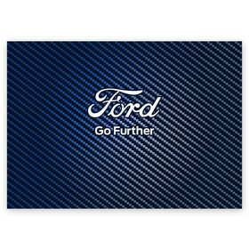 Поздравительная открытка с принтом FORD / Форд в Рязани, 100% бумага | плотность бумаги 280 г/м2, матовая, на обратной стороне линовка и место для марки
 | Тематика изображения на принте: 