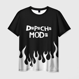 Мужская футболка 3D с принтом Depeche Mode в Рязани, 100% полиэфир | прямой крой, круглый вырез горловины, длина до линии бедер | depeche mode | альтернативный | вестник моды | депеш мод | дэйв гаан | индастриал | мартин гор | музыка | новая волна | рок | синти поп | электроник | энди флетчер