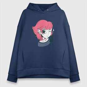 Женское худи Oversize хлопок с принтом Kawaii Anime Girl в Рязани, френч-терри — 70% хлопок, 30% полиэстер. Мягкий теплый начес внутри —100% хлопок | боковые карманы, эластичные манжеты и нижняя кромка, капюшон на магнитной кнопке | cute | fashion | japan | japanese | kanji | manga | pink | style | waifu | вайфу | девочка | девушка | иероглифы | кавай | кавайи | кавайная | кандзи | катакана | манга | милая | подмигивает | розовая | розовые | стиль | тренд | тренды