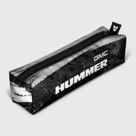 Пенал 3D с принтом HUMMER Хаммер в Рязани, 100% полиэстер | плотная ткань, застежка на молнии | auto | gmc | humer | hummer | logo | moto | symbol | авто | автомобиль | гонки | знак | лого | логотип | логотипы | марка | машина | мото | символ | символы | хамер | хаммер