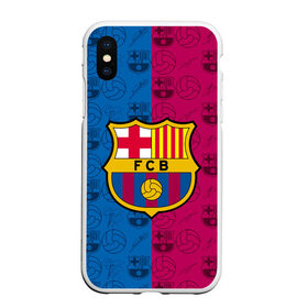 Чехол для iPhone XS Max матовый с принтом FC BARCELONA в Рязани, Силикон | Область печати: задняя сторона чехла, без боковых панелей | barselona fc | fifa | lionel messi. | барса | барселона | лионель месси | фифа | фк барселона | футбол