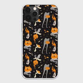 Чехол для iPhone 12 Pro Max с принтом Halloween Monsters в Рязани, Силикон |  | angry | art | cat | creatures | flame | grumpy | horror | kitten | kitty | merch | pussy | pussycat | арт | грибы | злые | иллюстрация | котенок | кошка | кринж | мерч | монстры | наряд | недовольные | огонь | паттерн | сердитые | создания