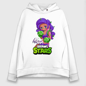 Женское худи Oversize хлопок с принтом Rosa Brawl Stars в Рязани, френч-терри — 70% хлопок, 30% полиэстер. Мягкий теплый начес внутри —100% хлопок | боковые карманы, эластичные манжеты и нижняя кромка, капюшон на магнитной кнопке | anime | brawl | brawl stars | brawlstars | brawl_stars | panny | rosa | аниме | бравл | бравлстарс | девочка | девушка | манга | роза | роса