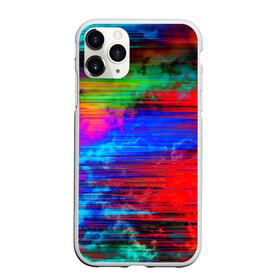 Чехол для iPhone 11 Pro Max матовый с принтом Glitch color storm в Рязани, Силикон |  | clouds | color | glitch | gradient | storm | глитч | градиент | краски | небо | облака | шторм