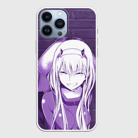 Чехол для iPhone 13 Pro Max с принтом Zero Two brickwall в Рязани,  |  | Тематика изображения на принте: darling | darling in the franxx | zero two | вайфу | зеро ту | код 002 | любимый во франксе | франкс