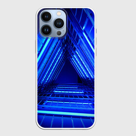 Чехол для iPhone 13 Pro Max с принтом Неоновый тоннель в Рязани,  |  | Тематика изображения на принте: неон | неоновый тоннель | тоннель | треугольник | треугольный коридор | фантастический тоннель