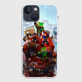 Чехол для iPhone 13 mini с принтом Minecraft Dungeons в Рязани,  |  | logo minecraft | minecraft | minecraft dungeons | minecraft live | minekraft | игра | игра майнкрафт | инди | логотип майнкрафт | майнкрафт | майнкрафт в жизни | майнкрафт лайв | надпись | персонажи майнкрафт | подземелье