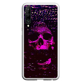 Чехол для Honor P30 с принтом Phonk Skull в Рязани, Силикон | Область печати: задняя сторона чехла, без боковых панелей | 90 | 90 е | hip hop | music | phonk | phonk memphis | phonk rap | phonk skull | rap | skull | trap | vhs | девяностые | музыка | музыка фонк | помехи | реп | рэп | треп | трэп | флекс | фонк | фонк мемфис | фонк реп | фонк рэп | хип хоп | чере