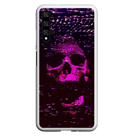 Чехол для Honor 20 с принтом Phonk Skull в Рязани, Силикон | Область печати: задняя сторона чехла, без боковых панелей | 90 | 90 е | hip hop | music | phonk | phonk memphis | phonk rap | phonk skull | rap | skull | trap | vhs | девяностые | музыка | музыка фонк | помехи | реп | рэп | треп | трэп | флекс | фонк | фонк мемфис | фонк реп | фонк рэп | хип хоп | чере