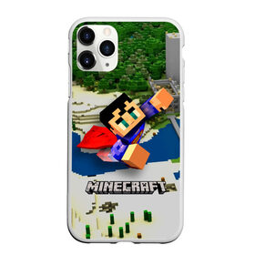 Чехол для iPhone 11 Pro Max матовый с принтом MINECRAFT в Рязани, Силикон |  | boy | flight | forest | game | guy | hero | minecraft | river | герой | игра | лес | мальчик | парень | полет | река