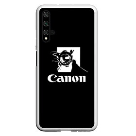 Чехол для Honor 20 с принтом Canon в Рязани, Силикон | Область печати: задняя сторона чехла, без боковых панелей | Тематика изображения на принте: canon | кэнон | линза | снимок | фото | фотоаппарат | фотограф | фотографер | фотография | фоточки