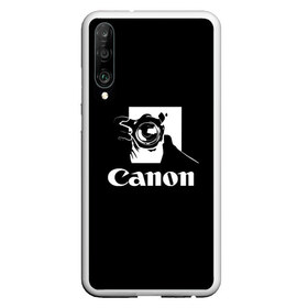 Чехол для Honor P30 с принтом Canon в Рязани, Силикон | Область печати: задняя сторона чехла, без боковых панелей | Тематика изображения на принте: canon | кэнон | линза | снимок | фото | фотоаппарат | фотограф | фотографер | фотография | фоточки