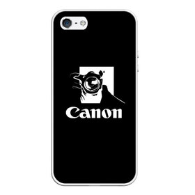 Чехол для iPhone 5/5S матовый с принтом Canon в Рязани, Силикон | Область печати: задняя сторона чехла, без боковых панелей | canon | кэнон | линза | снимок | фото | фотоаппарат | фотограф | фотографер | фотография | фоточки