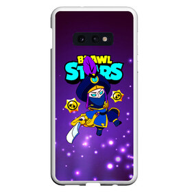 Чехол для Samsung S10E с принтом Brawl Stars Mortis в Рязани, Силикон | Область печати: задняя сторона чехла, без боковых панелей | bibi | crow | leon | logo game | nita | paladin | rogue mortis | sandy | spike | surge | бравл старс | бравлер | браво | вольт | детям | коварный мортис | леон | логотипы игр | мальчикам | меч | мортис | сенди | спайк | спраут