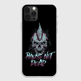 Чехол для iPhone 12 Pro Max с принтом PUNKS NOT DEAD в Рязани, Силикон |  | anarchy | dead | musick | punk | rock | skull | анархия | музыка | панк | рок | череп