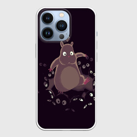 Чехол для iPhone 13 Pro с принтом Хомяк Боо и пыльные зайчики в Рязани,  |  | studio ghibli | ведьмина служба доставки | мой сосед тоторо | небесный замок лапута | студия гибли | унесённые призраками | хаяо миядзаки | ходячий замок