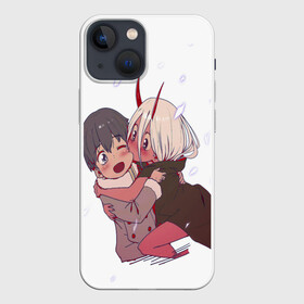 Чехол для iPhone 13 mini с принтом Милый во франксе в Рязани,  |  | anime | children | darling in the franxx | kiss | manga | waifu | zero two | аниме | аска | вайфу | герой | дети | евангелион | зеро ту | любимый во франксе | манга | милый во франксе | отаку | поцелуй | хиро