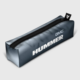 Пенал 3D с принтом HUMMER Хаммер в Рязани, 100% полиэстер | плотная ткань, застежка на молнии | auto | gmc | humer | hummer | logo | moto | symbol | авто | автомобиль | гонки | знак | лого | логотип | логотипы | марка | машина | мото | символ | символы | хамер | хаммер