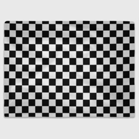 Плед 3D с принтом Шахматка в Рязани, 100% полиэстер | закругленные углы, все края обработаны. Ткань не мнется и не растягивается | абстракция | в клетку | игра | клетка | клеточка | тренд | черно белая | черно белая клетка | шахматка | шахматная клетка | шахматы