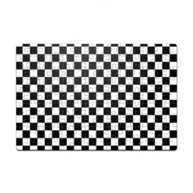 Пазл магнитный 126 элементов с принтом Шахматка в Рязани, полимерный материал с магнитным слоем | 126 деталей, размер изделия —  180*270 мм | Тематика изображения на принте: абстракция | в клетку | игра | клетка | клеточка | тренд | черно белая | черно белая клетка | шахматка | шахматная клетка | шахматы
