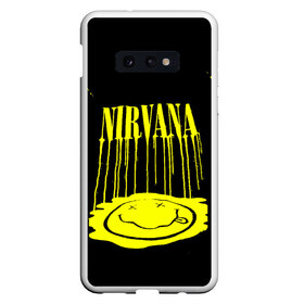 Чехол для Samsung S10E с принтом NIRVANA в Рязани, Силикон | Область печати: задняя сторона чехла, без боковых панелей | Тематика изображения на принте: dave grohl | dave grohl nirvana | geffen | krist novoselic | kurt cobain | kurt cobain nirvana | music | nirvana | nirvana dave grohl | nirvana remastered | nirvana remastered videos | remastered music videos | rock | smells like teen spirit