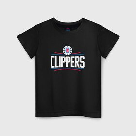 Детская футболка хлопок с принтом Los Angeles Clippers в Рязани, 100% хлопок | круглый вырез горловины, полуприлегающий силуэт, длина до линии бедер | Тематика изображения на принте: angeles | clippers | los | nba | анджелес | баскетбол | клипперс | лос | нба