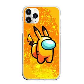 Чехол для iPhone 11 Pro Max матовый с принтом AMONG US - Pikachu в Рязани, Силикон |  | Тематика изображения на принте: 