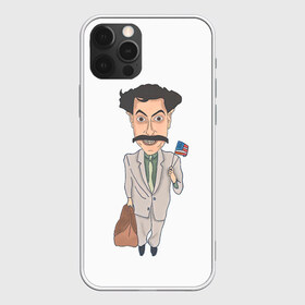 Чехол для iPhone 12 Pro Max с принтом Борат в Рязани, Силикон |  | america | borat | kazakhstan | kz | sagdiyev | usa | америка | борат | казахстан | кз | нраица | репортер | сагдиев