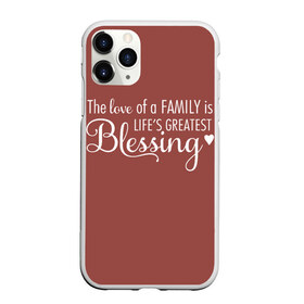 Чехол для iPhone 11 Pro Max матовый с принтом Любовь в семье это счастье в Рязани, Силикон |  | Тематика изображения на принте: доброта | красивые фразы | любовь | мудрые фразы. | настроение | позитив | радость | семейное счастье | семья | счастье