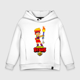 Детское худи Oversize хлопок с принтом Brawl Stars/Amber в Рязани, френч-терри — 70% хлопок, 30% полиэстер. Мягкий теплый начес внутри —100% хлопок | боковые карманы, эластичные манжеты и нижняя кромка, капюшон на магнитной кнопке | amber | crow | leon | logo game | nita | sandy | spike | surge | амбер | бравл старс | бравлер | браво | герои | девочкам | детям | легендарный | леон | логотипы игр | мальчикам | огненный | огонь | пламя | сенди | спраут | чер