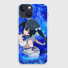 Чехол для iPhone 13 mini с принтом Гестия в Рязани,  |  | dungeon ni deai wo motomeru no wa machigatteiru darou ka | godess | hestia | kami | богиня | гестия | может | я встречу тебя в подземелье