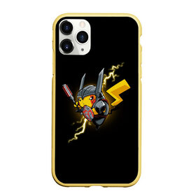 Чехол для iPhone 11 Pro матовый с принтом Пикачу в Рязани, Силикон |  | pika pika | pikachu | бронь | броня | желтая | желтый | молния | пика пика | покемон | покемоны | черная | черный | электрический | электричество | япония