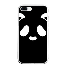 Чехол для iPhone 7Plus/8 Plus матовый с принтом Panda white в Рязани, Силикон | Область печати: задняя сторона чехла, без боковых панелей | panda | животные | медведь | мишка | панда