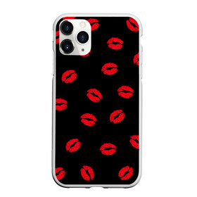 Чехол для iPhone 11 Pro Max матовый с принтом Поцелуи в Рязани, Силикон |  | 8 марта | kis | kiss | love | горячий парень | губы | жаркие поцелуи | красные губы | любовь | мачо | подарок парню | помада | поцелуи | поцелуй
