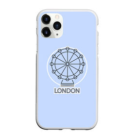 Чехол для iPhone 11 Pro Max матовый с принтом Лондон London Eye в Рязани, Силикон |  | Тематика изображения на принте: blue circle | england | english | europe | eye | gb | icon | london | travel | uk | vacation | англия | аттракцион | великобритания | европа | иконка | колесо обозрения | лондон | лондонский глаз | надпись | отпуск | поездка | путешествие |