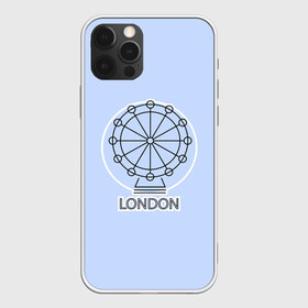 Чехол для iPhone 12 Pro Max с принтом Лондон London Eye в Рязани, Силикон |  | blue circle | england | english | europe | eye | gb | icon | london | travel | uk | vacation | англия | аттракцион | великобритания | европа | иконка | колесо обозрения | лондон | лондонский глаз | надпись | отпуск | поездка | путешествие |