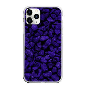 Чехол для iPhone 11 Pro Max матовый с принтом Purple-$tone$ в Рязани, Силикон |  | abstraction | forms | gravel | pebbles | purple | stones | texture | абстракция | галька | гравий | камни | текстура | фиолетовый | формы