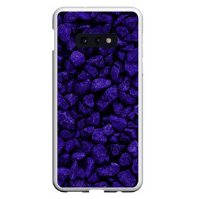 Чехол для Samsung S10E с принтом Purple-$tone$ в Рязани, Силикон | Область печати: задняя сторона чехла, без боковых панелей | Тематика изображения на принте: abstraction | forms | gravel | pebbles | purple | stones | texture | абстракция | галька | гравий | камни | текстура | фиолетовый | формы