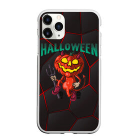 Чехол для iPhone 11 Pro Max матовый с принтом Halloween в Рязани, Силикон |  | Тематика изображения на принте: blood | diablo | haloween | horror | дьявол | зомби | кости | кровь | мозги | мясо | страшилка | ужасы | хеллоуин | хелоуин