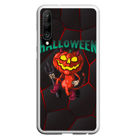 Чехол для Honor P30 с принтом Halloween в Рязани, Силикон | Область печати: задняя сторона чехла, без боковых панелей | Тематика изображения на принте: blood | diablo | haloween | horror | дьявол | зомби | кости | кровь | мозги | мясо | страшилка | ужасы | хеллоуин | хелоуин