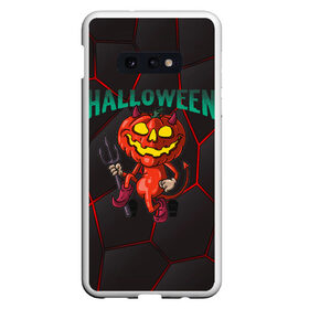 Чехол для Samsung S10E с принтом Halloween в Рязани, Силикон | Область печати: задняя сторона чехла, без боковых панелей | Тематика изображения на принте: blood | diablo | haloween | horror | дьявол | зомби | кости | кровь | мозги | мясо | страшилка | ужасы | хеллоуин | хелоуин