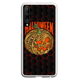 Чехол для Honor P30 с принтом Halloween в Рязани, Силикон | Область печати: задняя сторона чехла, без боковых панелей | Тематика изображения на принте: blood | diablo | haloween | horror | дьявол | зомби | кости | кровь | мозги | мясо | страшилка | ужасы | хеллоуин | хелоуин