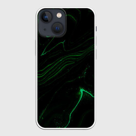 Чехол для iPhone 13 mini с принтом PuRRi в Рязани,  |  | abstraction | bright | liquid | stains | texture | wavy | абстракция | волнистый | жидкость | разводы | текстура | яркий