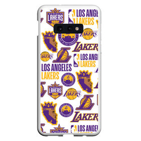 Чехол для Samsung S10E с принтом LAKERS LOGO в Рязани, Силикон | Область печати: задняя сторона чехла, без боковых панелей | Тематика изображения на принте: 24 lakers | kobe bryant | lakers | los angeles lakers | баскетбол. | коби брайант | лос анджелес лейкерс | лосанджелес лейкерс