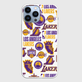 Чехол для iPhone 13 Pro Max с принтом LAKERS LOGO в Рязани,  |  | Тематика изображения на принте: 24 lakers | kobe bryant | lakers | los angeles lakers | баскетбол. | коби брайант | лос анджелес лейкерс | лосанджелес лейкерс